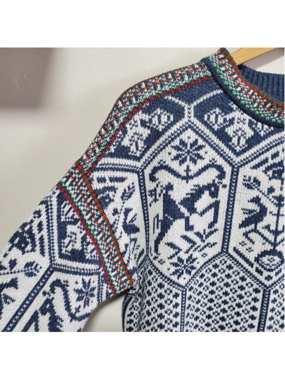 VENTURE RESEARCH GEAR NWT Wool Blend 1994 Lillehammer Nordic Sweater Small Apres - Picture 4 of 13